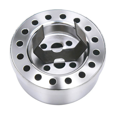 Triple Chrome Engine Oil Breather Cap Push In Style Two And Three Eighths Inch Universal Oil Filler Cap for valve covers.