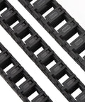 Vorn 2.4 350 3D Printer Cable Chain Set Open Tank Drag Chains, 2x 10x11mm Style and 1x 10x15mm Style, Black PA66 Nylon