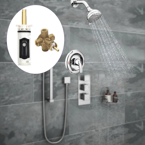 All In One Shower Repair Kit With Cartridge For 1222 And 1222B Including Puller And Retainer Clip For Bath Valve Replacement