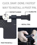 Fast And Easy Pivot Pin And Detent Installation Tool Kit For Roll Pins Three Piece Polymer Set with detent plunger and install tool
