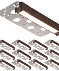 12 Pack 7 Inch LED Hardscape Lighting For Retaining Walls And Outdoor Steps, Dimmable 3W 4W 5W, shown on white background