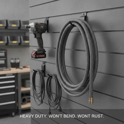 Tool Free Slatwall Hook for Quick Display Setup heavy duty carbon steel storage organizer with tools in garage