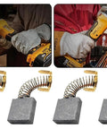 No Sweat Carbon Motor Brushes Straight Up Replacement Kit For Ridgid And Craftsman Table And Miter Saw Replaces 816768 heavy duty brushes set.