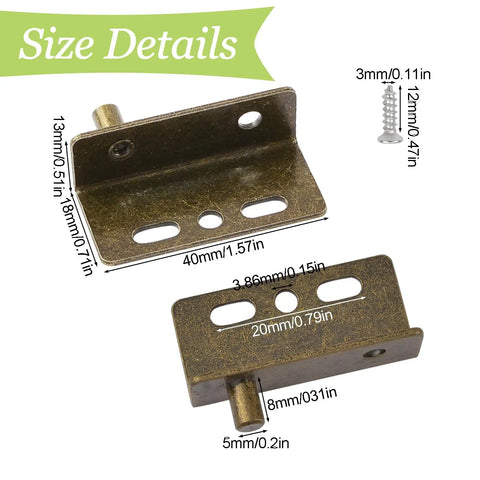 Built Tough As Nails Heavy Duty Iron Concealed Shaft Cabinet Door Pivot Hinges With Sturdy Pin Bushings Free Swinging Wood Door Hardware Smooth Bronze Finish Four Pack Zero Drama Install