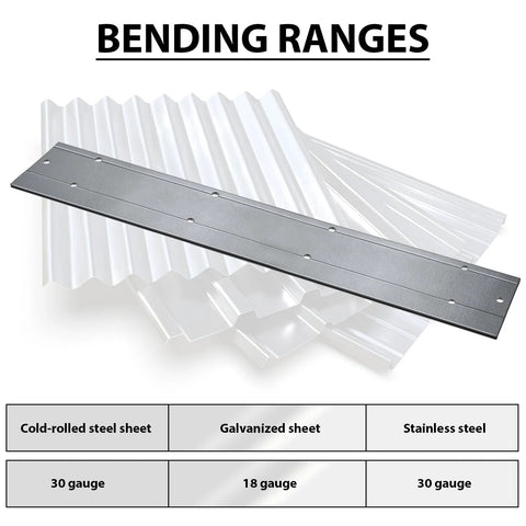 24 Inch Folding Steel Sheet Metal Bender For HVAC Ductwork, Beefy, Heavy Duty Folding Tool For Bending And Forming Steel Panels
