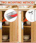 Three Pack Magnetic Door Catch Set With Dual Magnets Heavy Duty 30 Lb Cabinet Catches Secure With Screws Or Double Sided Tape
