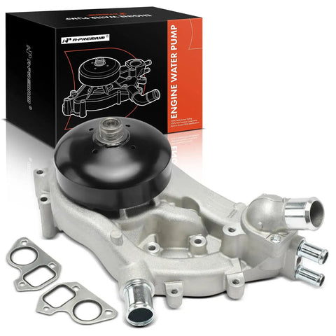Water Pump With Thermostat For GM Trucks And SUVs 4.8L 5.3L 6.0L Fits Silverado Tahoe Suburban Sierra Yukon H3 Replaces AW6009 45002 252-901 Direct Fit Kit Includes Gasket And Mounting Hardware For Quick Install