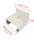 Give Your Furniture A Major Glow Up With These Bulletproof Center Mount Drawer Slides Featuring Heavy Duty Steel Runners And Smooth Natural Wood Glides For A Seamless Dresser Replacement Set Of Four metal bracket measuring 48mm by 17mm.