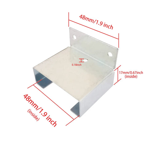 Give Your Furniture A Major Glow Up With These Bulletproof Center Mount Drawer Slides Featuring Heavy Duty Steel Runners And Smooth Natural Wood Glides For A Seamless Dresser Replacement Set Of Four metal bracket measuring 48mm by 17mm.
