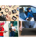 Collage of 8.5x11 Inch Bubble Mailers 9x12 Outer Size Heavy Duty Black Padded Self Seal Waterproof Shipping Envelopes