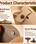 Heavy Duty Zinc Alloy Replacement Rivets For Cork Potato Clogs And Suede Rubber Footwear With Screwdriver on red brown clogs.