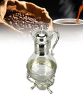 Glass Teapot With Warmer 50 Oz Vintage Espresso Kettle Heats Up Coffee Pot With Handle Heat Resistant Turkish Coffee Pitcher for Home