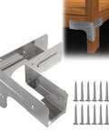 Your Shop Go To Galvanized Steel Workbench And Shelving Hardware Kit With Corner Brackets 8 Pieces And 100 Screws displayed