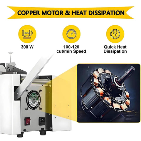 High Precision Automatic Intelligent CNC Plastic Pipe Cutting Machine For Pvc And Pe Tunes with 300W copper motor and heat dissipation features.
