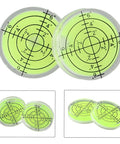 2pcs for mini Bubble Level 32x7mm for acrylic Horizontal for spirit Gauge with green liquid and measurement grid.