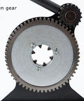Professional Manual Hose Crimper Tool With Large Gear Press System For 6 To 32 Mm Tubing showing open gear mechanism detail.