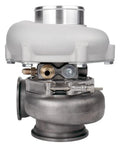 Forward Turbocharger 4849G Dual V Band 0.72 AR Adapter Up To 550 HP showing front view with anti surge ported shroud.