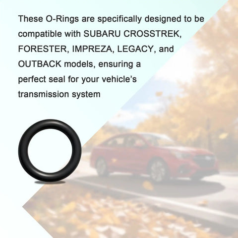 Subaru CVT Transmission Control Valve O Ring Seals 5 Pack 806912200 Premium EPDM Rubber Seals For Transmission Fluid Heat Wear Resistance Long Lasting Durability Helps Prevent Leaks, black O-ring