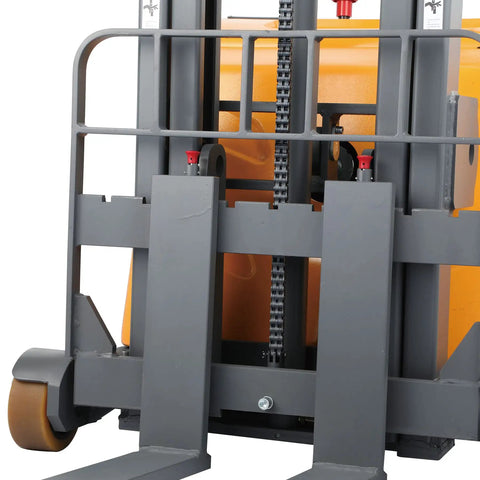 Heavy Duty Counterbalanced Electric Pallet Stacker With 2200 Pound Capacity Smooth Operator Design Built Tough For Warehouse Crews Rugged Reinforced Steel Mast Lifts Heavy Loads With Zero Sweat On Busy Days