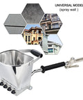 Cement Mortar Stucco Sprayer With Four Replaceable Spray Jets And Plaster Hopper for wall painting, showing adjustable nozzle design