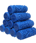 Premium 5 Inch Rubber Patterned Paint Roller Featuring An Ergonomic Handle Delivers Hella Smooth Wall And Furniture Finishes fast coverage for DIY projects.