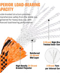 Cutaway illustration of Heavy Duty Arborist Rigging Rope 3/8 In X 100 Ft Double Braided Polyester exposing layers.