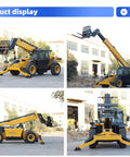 Heavy Hitter Multi Purpose Telehandler With Hydraulic Boom Telescopic Forklift view showing multiple angles on job site.