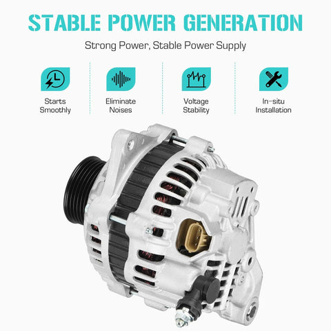 3.0L V6 Alternator For Outback 2006 2009 Legacy 2008 2009 B9 Tribeca 2006 2007 12V 110 Amp Replacement in aluminum