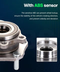 Front Wheel Bearing And Hub Assembly With ABS For Nissan Qashqai 2017 2018 Nissan Rogue 2014 To 2023 And Rogue Sport 2017 To 2022
