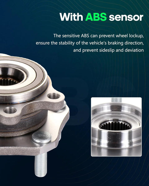 Front Wheel Bearing And Hub Assembly With ABS For Nissan Qashqai 2017 2018 Nissan Rogue 2014 To 2023 And Rogue Sport 2017 To 2022