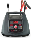 Kickstart Your Ride With This Smart 6V And 12V Car Battery Charger And Maintainer, featuring a digital display and safety clamps.