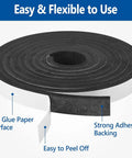 High Density Self Adhesive Foam Tape Weather Stripping One Half By One Quarter Inch X Forty Two Feet Two Rolls neoprene roll with strong adhesive backing.