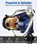 Built Tough 12V Fuel Transfer Pump Pushes Up To 15 Gpm With Solid Manual Nozzle Showing Internal Copper Motor Components.