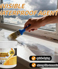 Heavy Duty Roof Sealant Waterproof Invisible Coating That Knocks Out Humidity Keeps Your Entire Home Dry As A Bone While Shutting Down Stubborn Sink Leak Spots Today applied on a window ledge.