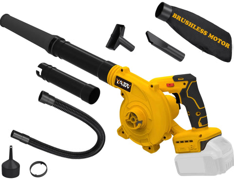 Cordless Leaf Blower And Vacuum Compatible With 20V Max Batteries Not Included Brushless Motor Delivers Six Variable Speeds Up To 180 MPH
