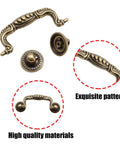 8 Pack 3 Inch Drop Drawer Handles Antique Brass Gold With Mounting Screws For Furniture Cabinets Wardrobes Cupboards And Kitchen Doors