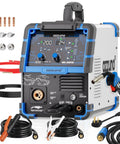 Dual Voltage 110V 220V 200A 8 In 1 MIG Welder For Home Shop Multiprocess Flux Core with accessories