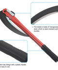 Folding Harvest Sickle With Manganese Steel Blade, 17 Inch Folding Garden Tool showing blade and non-slip handle