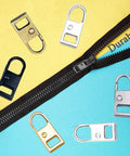Zipper Pull Replacement Kit Set For Luggage, Clothes, Jackets, Backpacks And Boots 10 Detachable Metal Pull Tabs in various colors