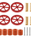 Ender 3 Leveling Upgrade Kit With Aluminum Hand Twist Nuts Silicone Leveling Columns And 20mm Springs For Ender 3 Pro And Ender 3 V2 3D Printer Dope Bed Leveling For Quick Fine Tuning components