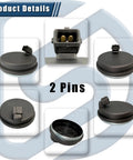 Rear Hub Bearing ABS Speed Sensor 2 Pack Plug And Play Direct Fit For Hyundai Sonata Tucson Veloster Kia Optima Sportage Cadenza