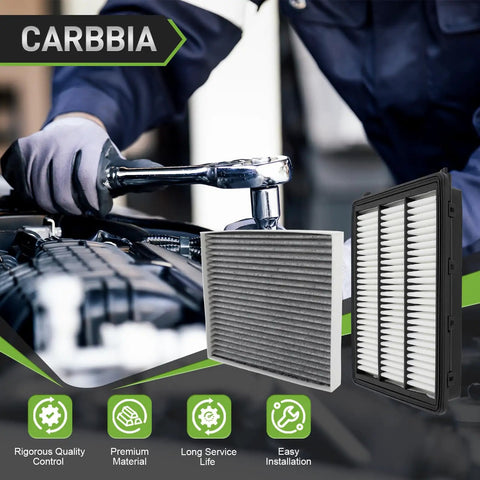 Mechanic installing Engine Air Filter And Cabin Filter Combo Set For Hyundai Tucson 2016 2021 And Kia Sportage 2017 2022