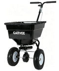 80 Lb Capacity Push Broadcast Spreader With 12 Ft Spread Width And 13 In All Terrain Wheels Adjustable Flow Control Heavy Duty Walk Behind Lawn Spreader For Fertilizer Grass Seed Ice Melt And Salt, front view