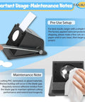 Instructional guide for maintaining Heavy Duty 70mm Circle Punch for DIY Badges and Scrapbooking, 2.75 Inch Circle Cutter