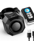 Rechargeable Bike Alarm With Remote, 110dB Wireless Anti Theft System, Vibration Sensor And Motion Detector, USB C Rechargeable Battery