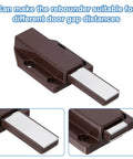 Six Pack Magnetic Push Latches For Cabinet Doors Push To Open Hidden Door Release Drawer Pull Brown Plastic Hardware