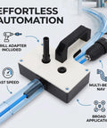 Asixxsix Electric Wire Puller for Narrow Conduit, showcasing drill adapter and fast speed functions for efficient wiring.