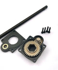 Electric Power Starter Kit For Vertex 16 18 21 Nitro Engines And Roto RC Cars, gear parts and screws laid out