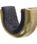 Close-up of brass nock from 5-Pack Bowstring Nock Set For Recurve And Compound Bows, keeps nock on string for tight groups