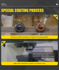 5PC Heavy Duty ER Collet Sliding Nut M50 X 1.5 comparison of rust resistance and hardness with ordinary nuts